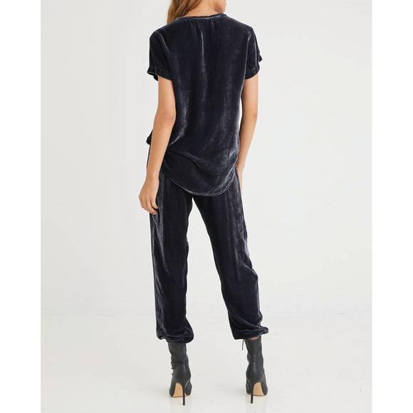 NEW BELLA DAHL pleat front jogger in dark water - Picture 3 of 3